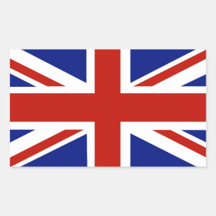 UK Flagga, Union Jack Rektangulärt Klistermärke