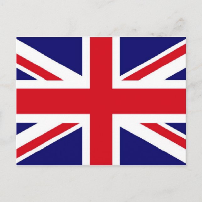 UK flagga Union Jack Vykort (Framsida)