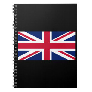 Uk Flagga-United Kingdom-England-Union Jack Anteckningsbok
