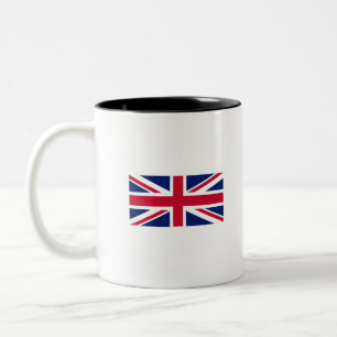 Uk Flagga-United Kingdom-England-Union Jack Två-Tonad Mugg
