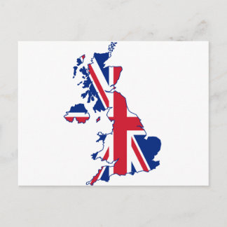 Uk-flaggakarta Vykort