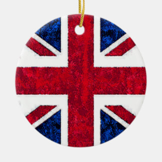 Uk-FLAGGAprydnad Julgransprydnad Keramik