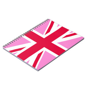 UK Gay pride (Rosa Union Jack) (Gay British Flagga Anteckningsbok