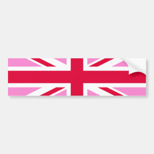 UK Gay pride (Rosa Union Jack) (Gay British Flagga Bildekal