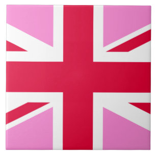 UK Gay pride (Rosa Union Jack) (Gay British Flagga Kakelplatta