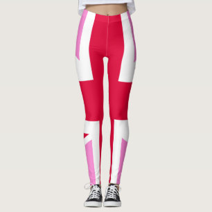 UK Gay pride (Rosa Union Jack) (Gay British Flagga Leggings