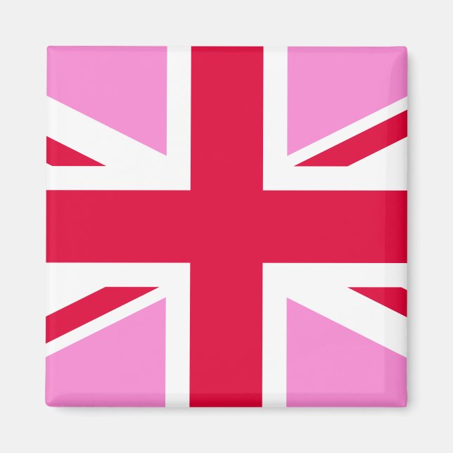 UK Gay pride (Rosa Union Jack) (Gay British Flagga Magnet (Framsidan)