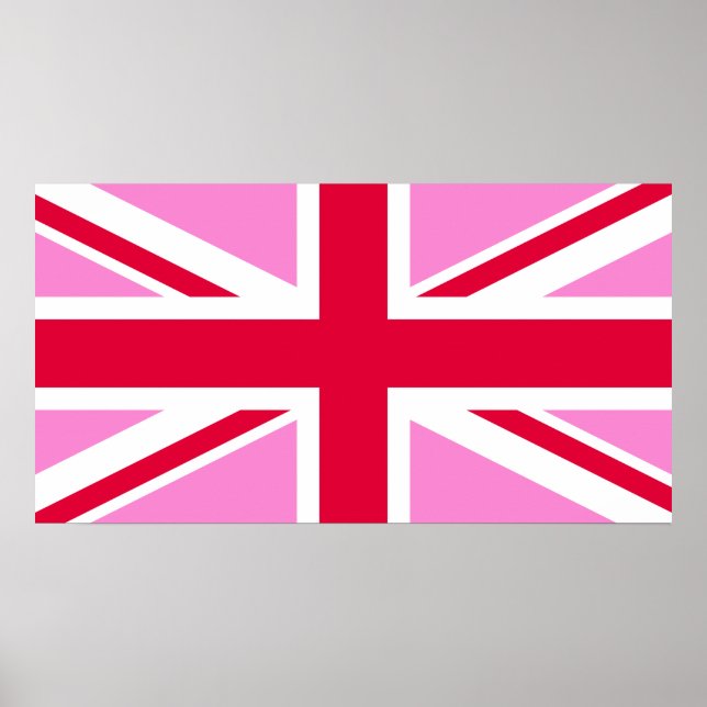 UK Gay pride (Rosa Union Jack) (Gay British Flagga Poster (Framsidan)