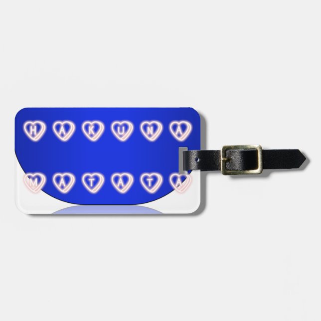 UK Hakuna Matata Art Print Bagagebricka (Horisontell Framsida)