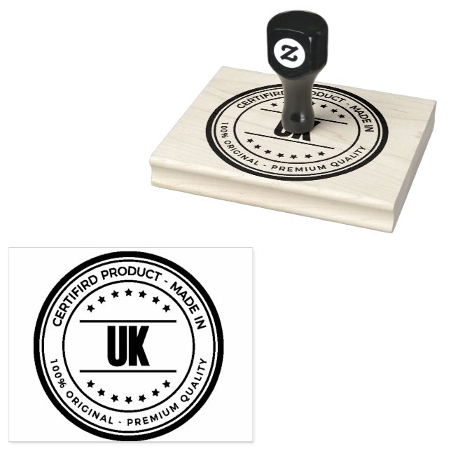 UK Image Premium Look Pålitlig Manganblått bläck Stämpel (Stämplad)
