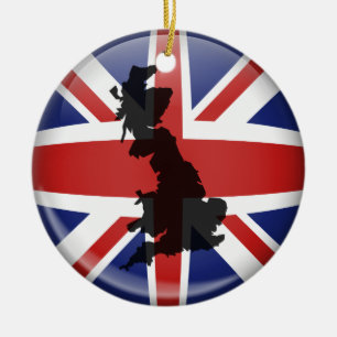 Uk-jordklot Julgransprydnad Keramik