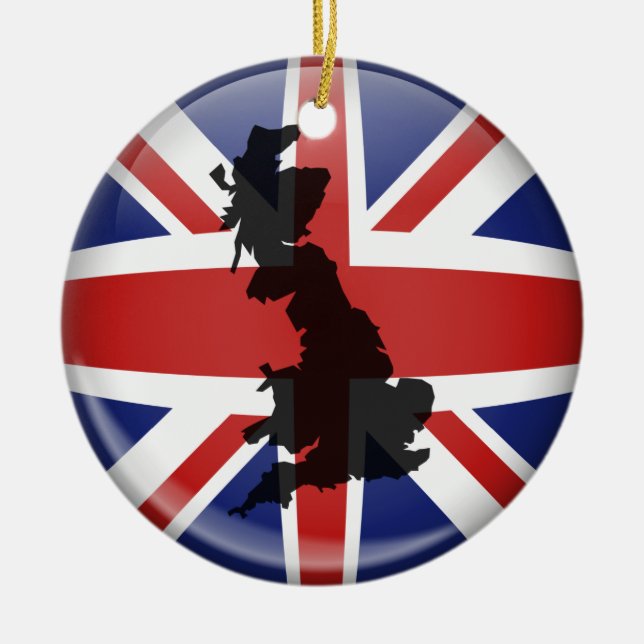 Uk-jordklot Julgransprydnad Keramik (Framsidan)