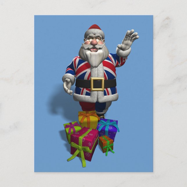 UK JULTOMTEN HELG VYKORT (Framsida)