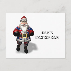 UK Jultomten på Boxing Day Helg Vykort