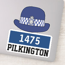 UK Kvinnlig Poliskonstapel Hatt med Namn & Nummer
