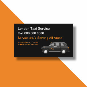 UK London Taxi Service Visitkort
