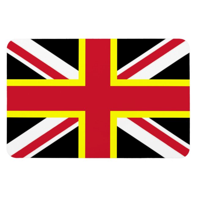 UK Magnet - Fyra Kor Flagga (Horisontell)