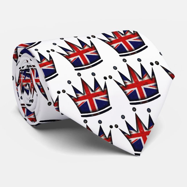 UK Monarchy - Union Jack Krona Tie Slips (Rullad)