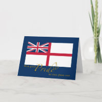 UK Navy Passing Out British White Ensign & Anchor