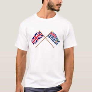UK och BIOT korsad flaggor Tröja