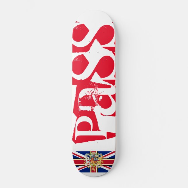 UK PASS Skateboard (Framsida)