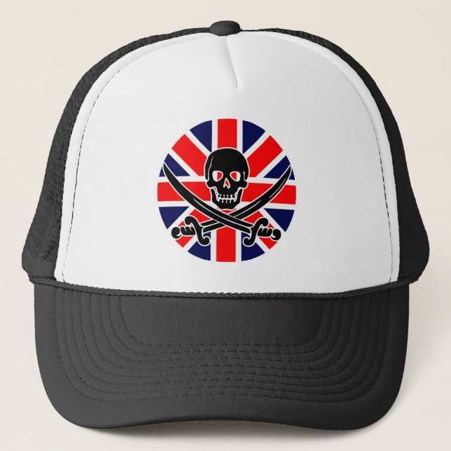 UK pirat flagga. Keps (Framsida)