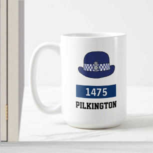 UK Police WPC Hat - Add Number & Namn Kaffemugg