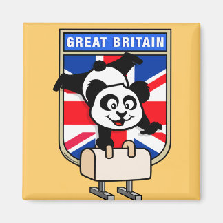 UK Pommel Horse Panda Magnet