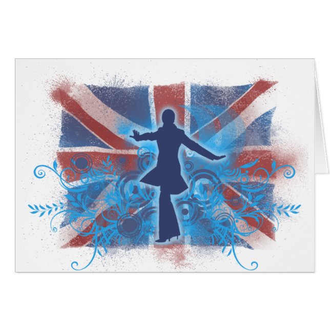 Uk-Punk Hälsningskort (Framsidan Horizontal)