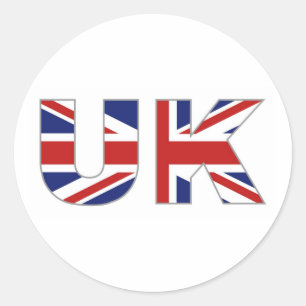 Uk Runt Klistermärke