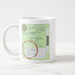 UK RX-recept MUGG - Personlig Funny Coffee Jumbo Mugg
