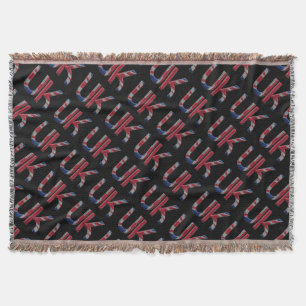 UK Union Jack British Flagga Typography Elegant Filt