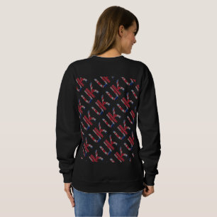 UK Union Jack British Flagga Typography Elegant T-shirt