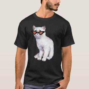 Uk Union Jack Brittisk Flagga England Silver Katt T Shirt