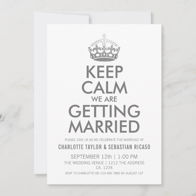 UK Union Jack Bröllop Storbritannien Silver Krona Meddelande (Framsida)