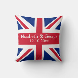 UK Union Jack Flagga British Personlig Bröllop Kudde