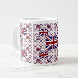 UK Union Jack Flagga i Lagrar Jumbo Mugg