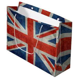 UK Union Jack Flagga i struktur i stil vintage