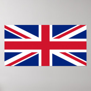 UK United Kingdom Royal Union Jack Flagga Poster