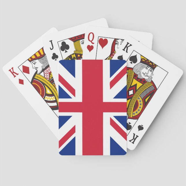 UK United Union Jack Flagga Casinokort (Baksidan)