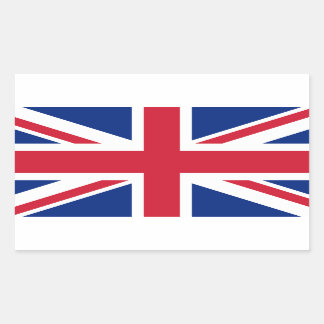 UK United Union Jack Flagga Rektangulärt Klistermärke