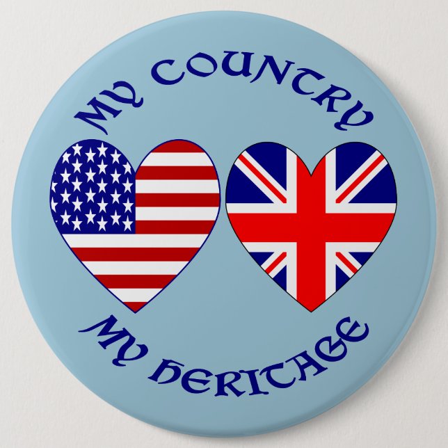 UK USA My Land My Heritage Knapp (Framsida)