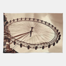 (UK) Vintage London Eye Kökshandduk