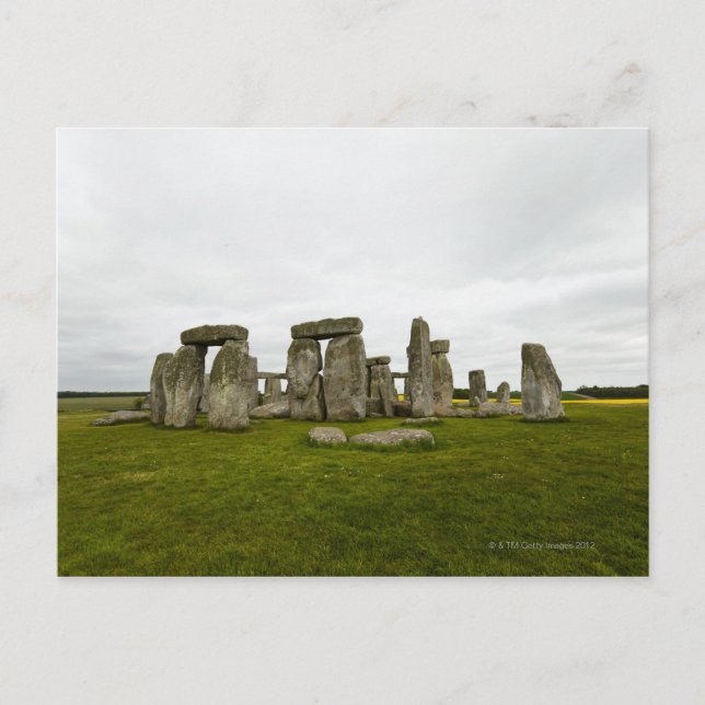 UK, Wiltshire, Stonehenge Vykort (Framsida)
