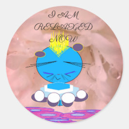 UKAT JAG ÄR NU RELAXERAD RUNT KLISTERMÄRKE