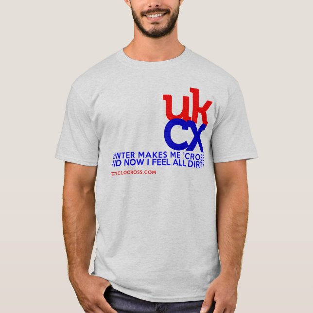 UKCyclocross - I-känselförnimmelsen smutsar ner T-shirt (Framsida)