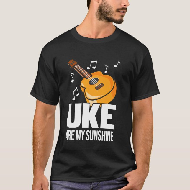 Uke Är Min Solsken Ukulele Hawaii Spelare T Shirt (Framsida)