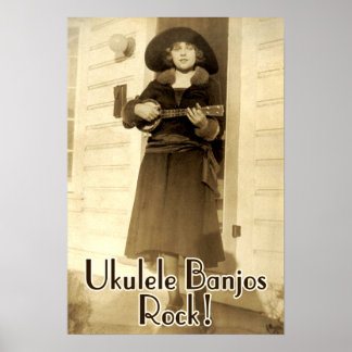 Uke Banjos Sten Poster