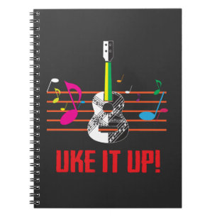 Uke det UPP med musik noter! Ukulelemusiker Anteckningsbok