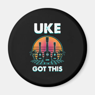 Uke Har this underbara Ukulele Player Guitar Music Magnet